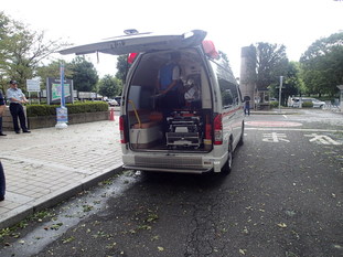 救急車展示コーナー