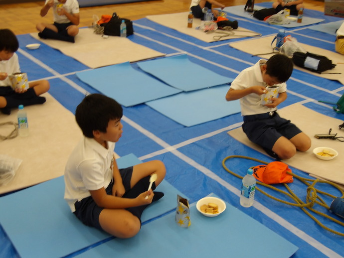 炊き出し及び配給訓練について