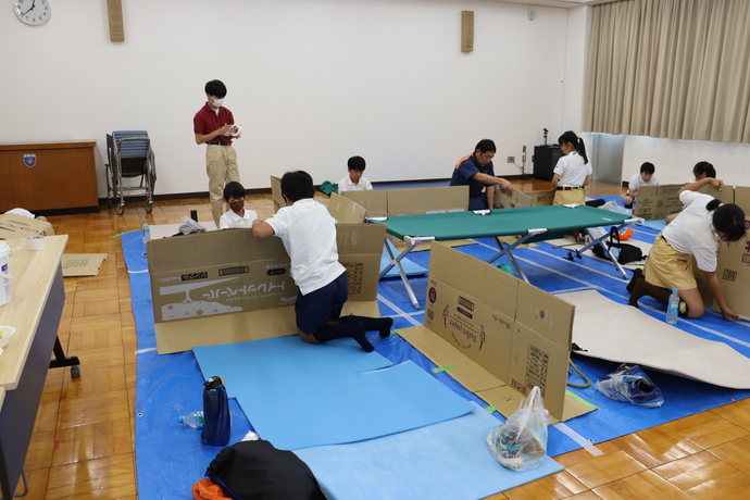 避難所体験