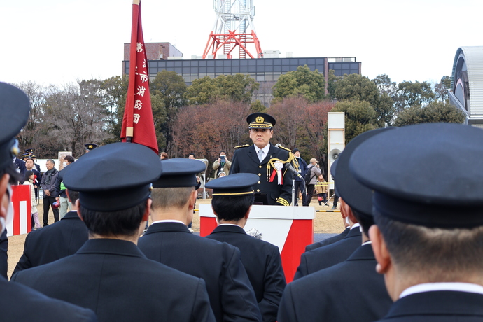 消防出初式の様子（式典）