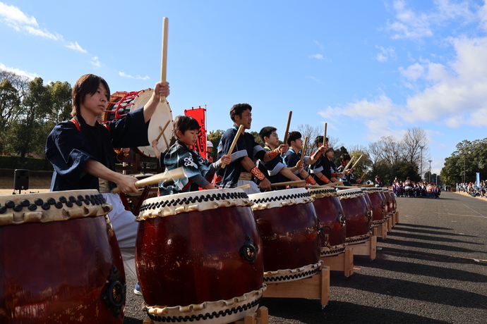 消防出初式の様子（和太鼓演奏）