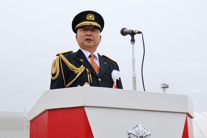 消防団長による閉式のことば