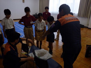 簡易トイレの使用方法